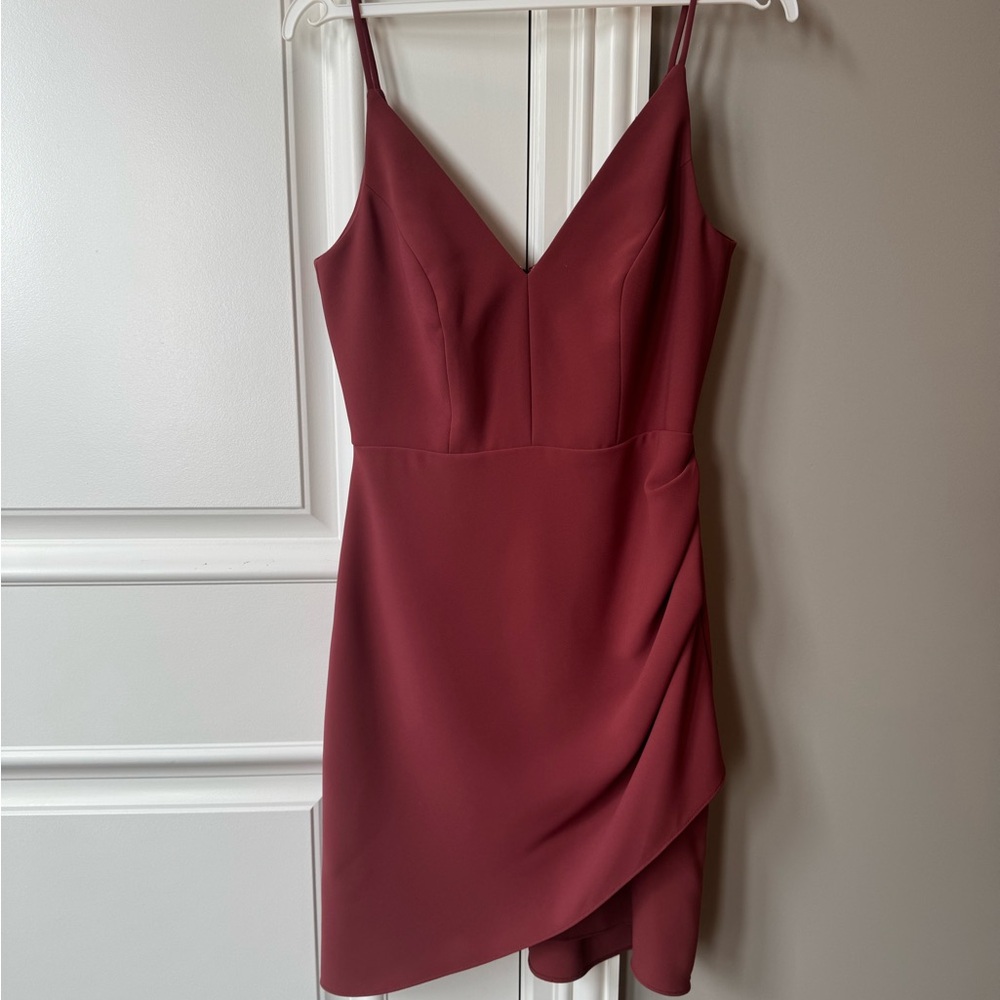 Amanda Uprichard Wine Mini Dress